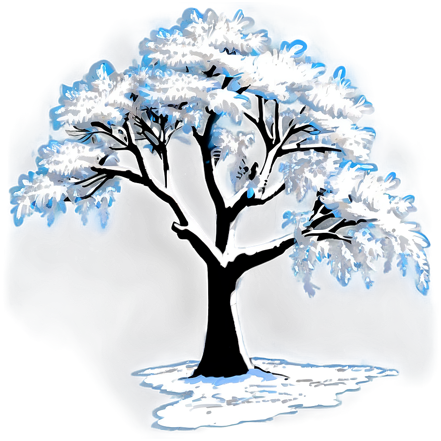 Gothic White Tree Representation Png 06252024 PNG Image