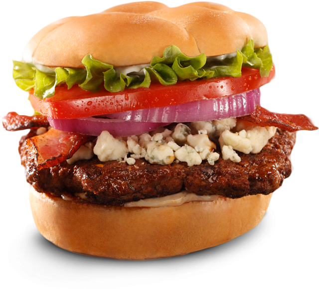 Gourmet Bacon Cheeseburger PNG Image