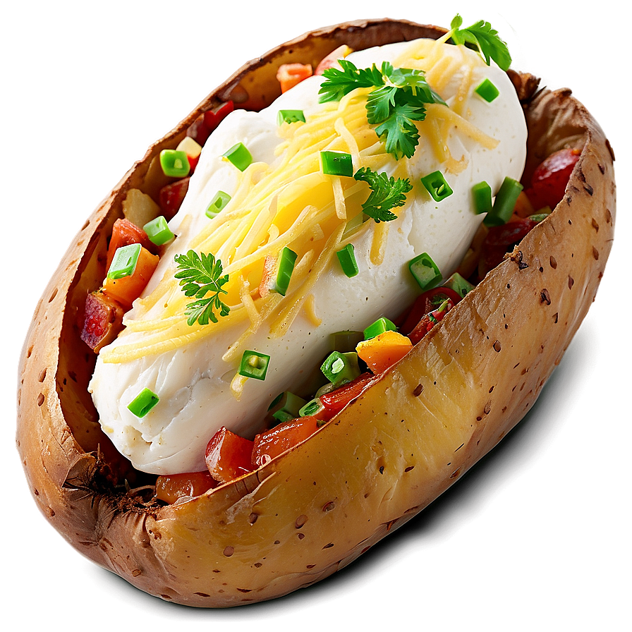 Gourmet Baked Potato Png 50 PNG Image