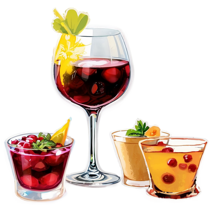 Gourmet Cocktails Png 06132024 PNG Image