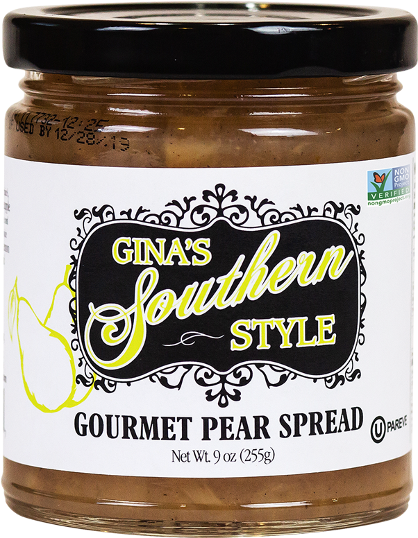 Gourmet Pear Spread Jar PNG Image