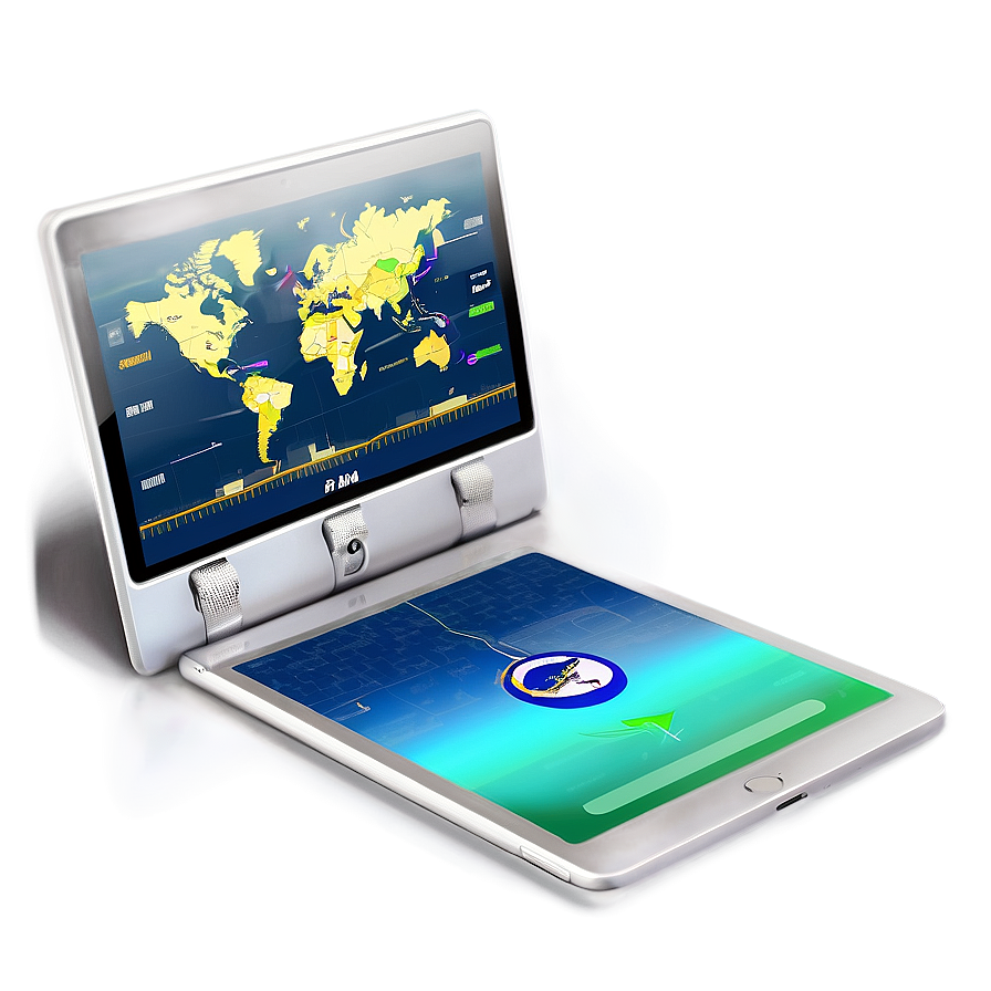 Gps On Digital Tablet Png Pto58 PNG Image