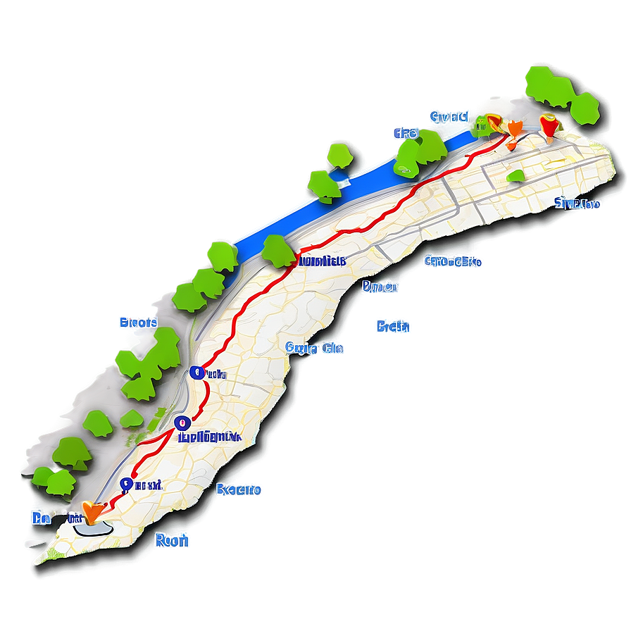 Gps Route Planning Png 06202024 PNG Image