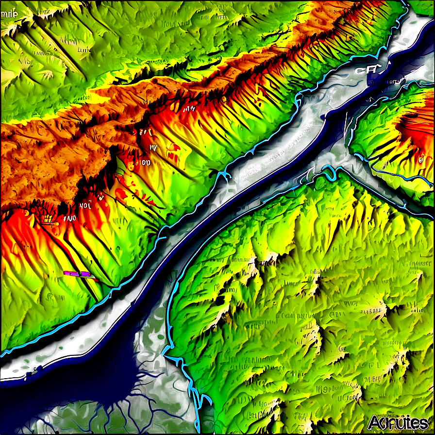 Gps Topographic Map Png 06202024 PNG Image