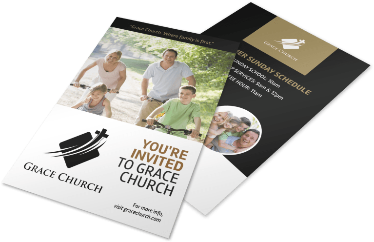 Grace Church Invitation Flyer PNG Image