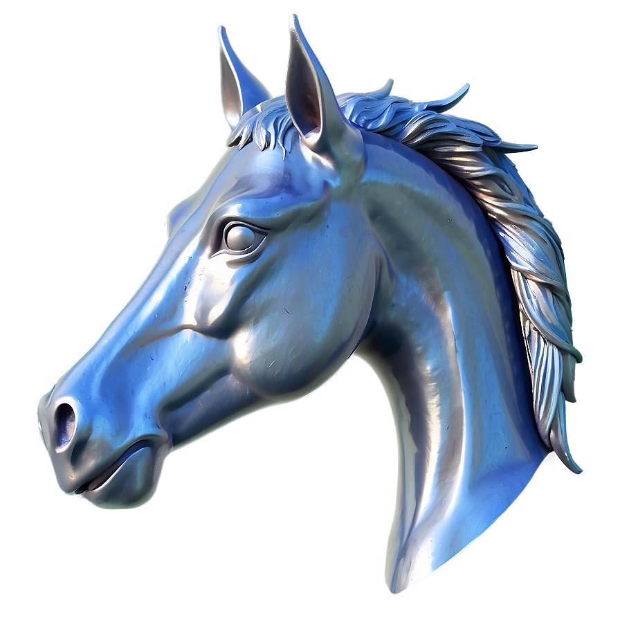 Graceful Horse Head Figure Png Cjo PNG Image