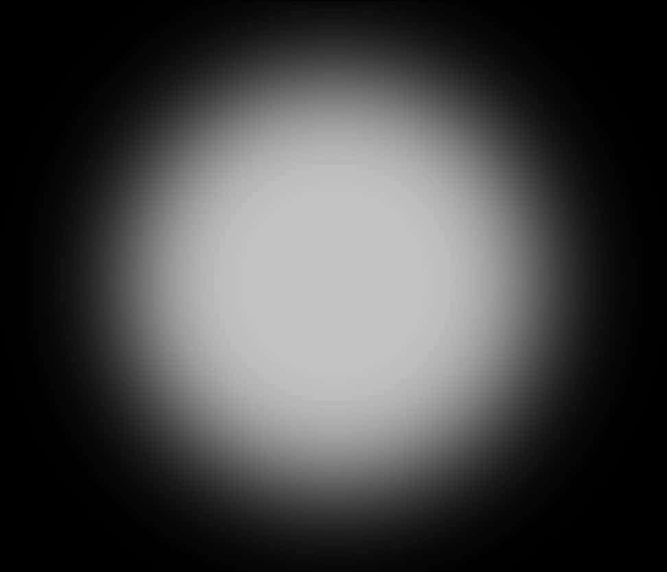 Gradient White Circleon Black Background PNG Image