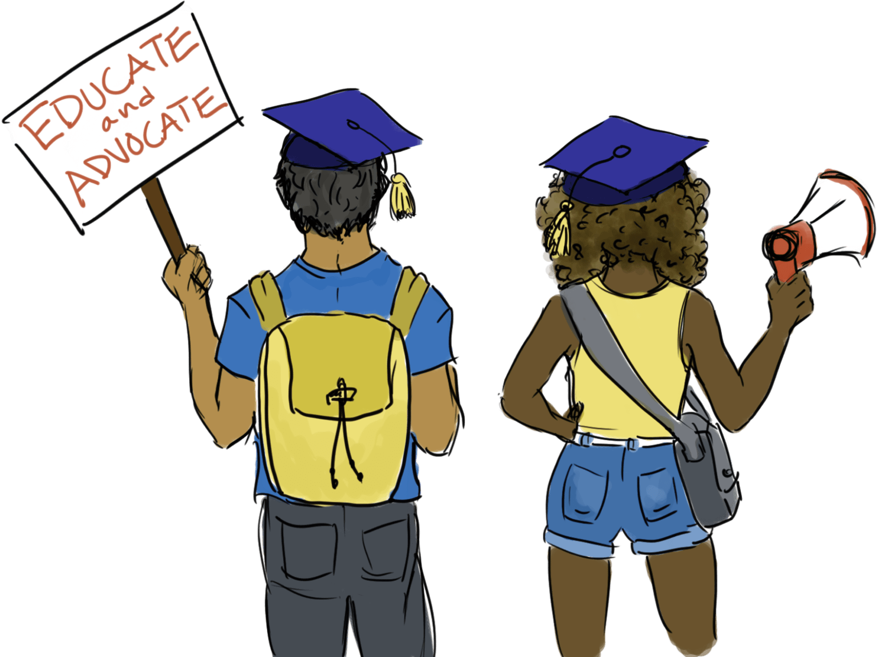 Graduates Advocacyand Education Illustration PNG Image