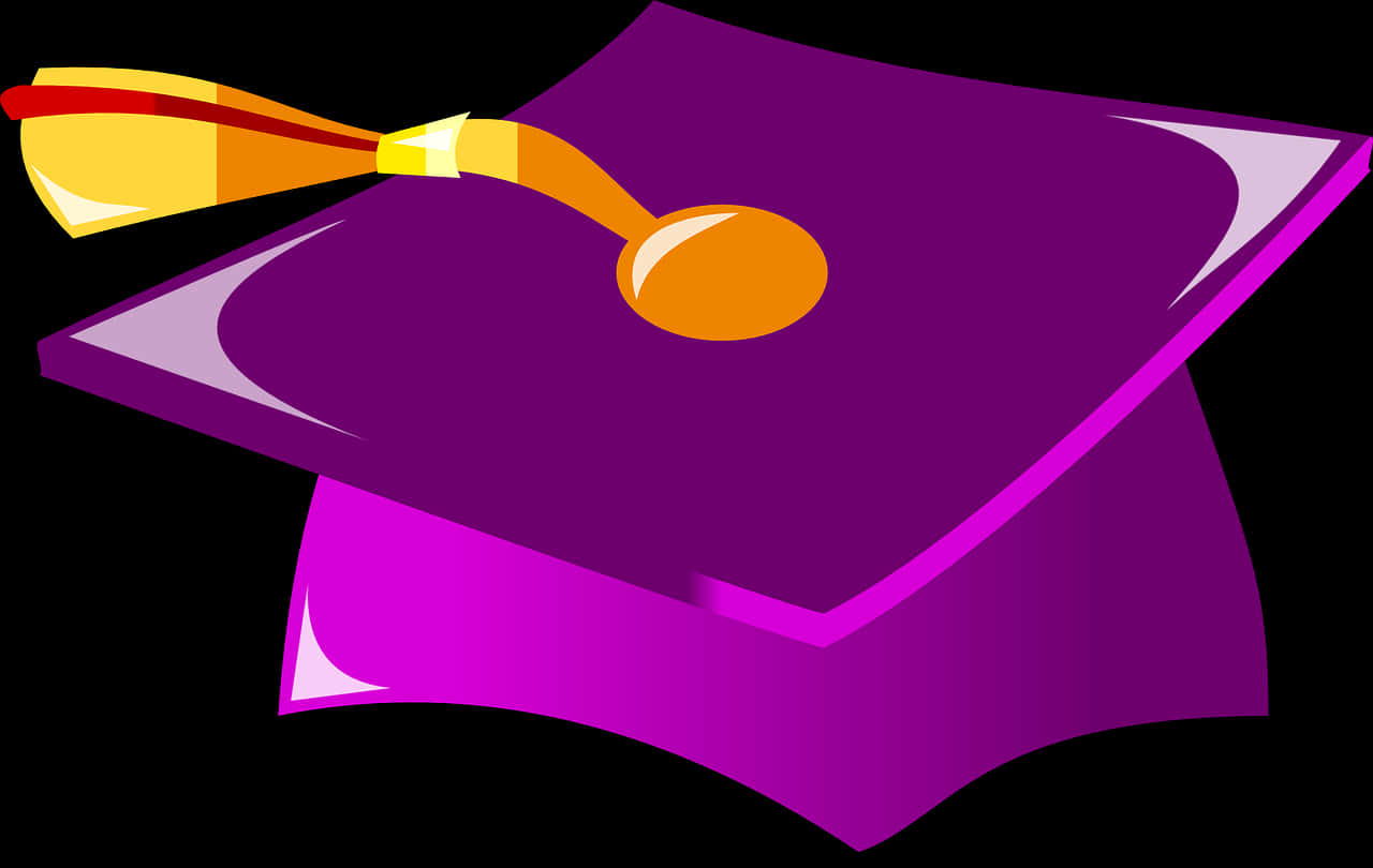 Graduation Cap Cartoon Vector PNG Image