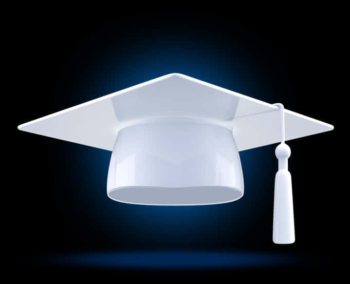 Graduation Cap Iconon Dark Background.jpg PNG Image