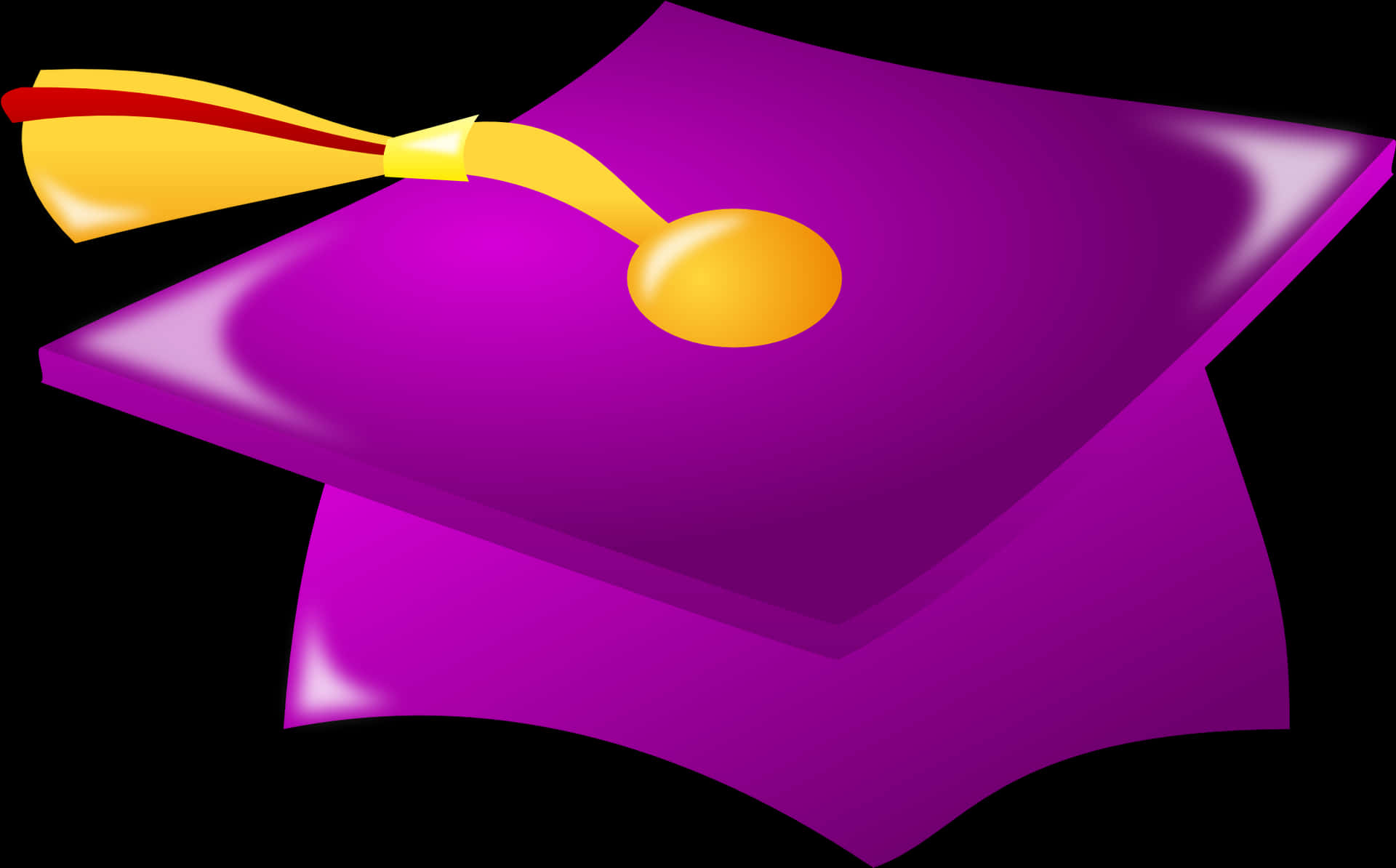 Graduation Cap Illustration PNG Image