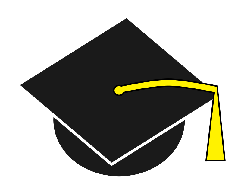 Graduation Cap Vector Illustration PNG Image