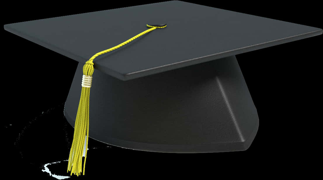 Graduation Cap Yellow Tassel.jpg PNG Image