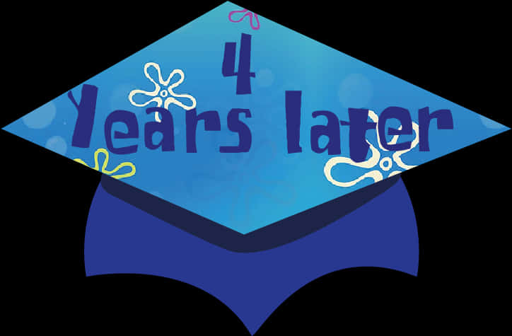 Graduation Cap4 Years Later PNG Image