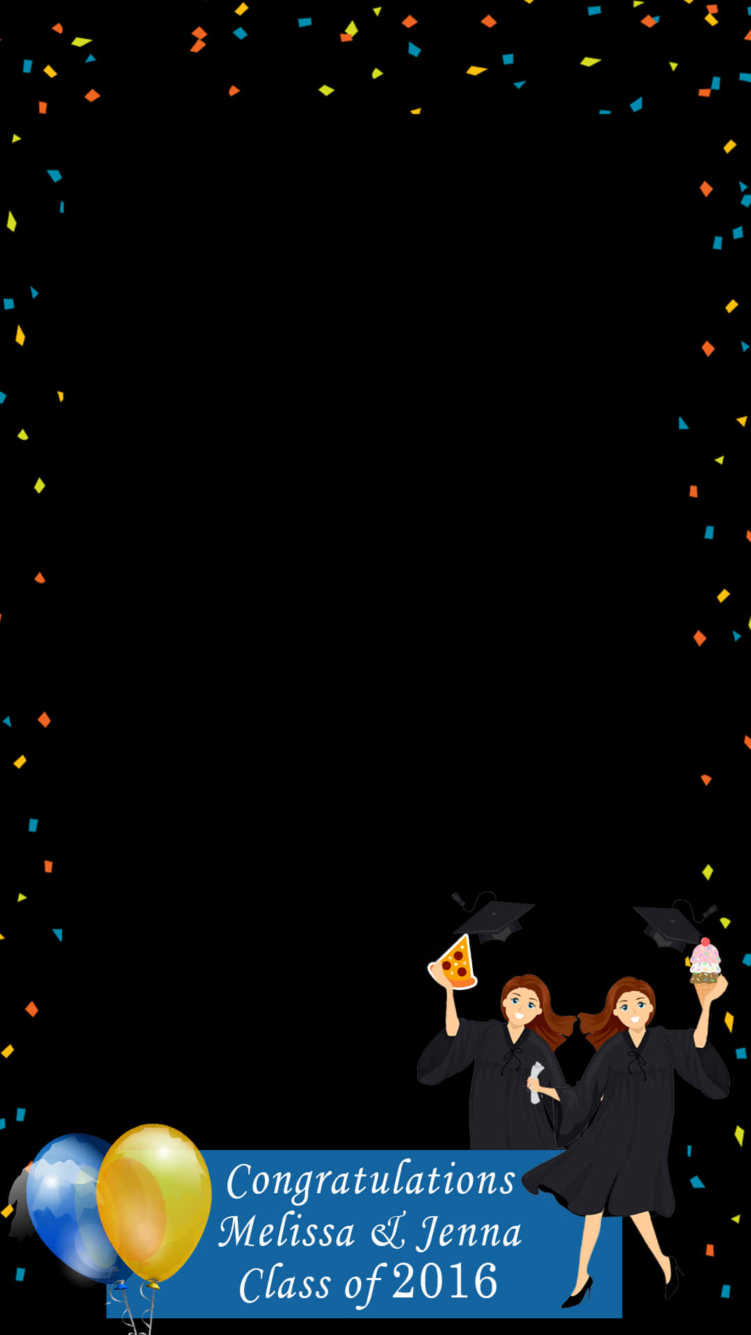 Graduation_ Celebration_ Snapchat_ Filter_2016 PNG Image