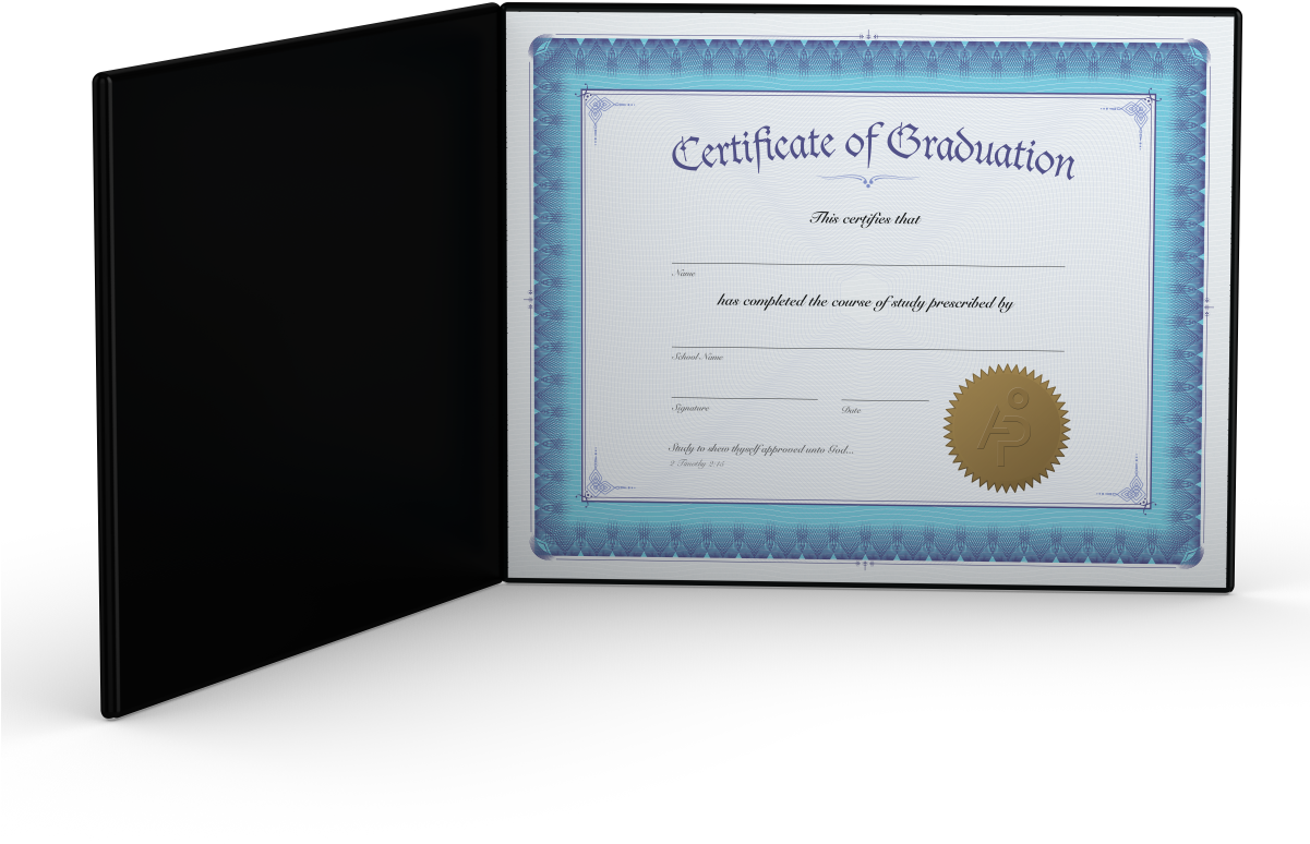 Graduation Certificate Diploma Display PNG Image