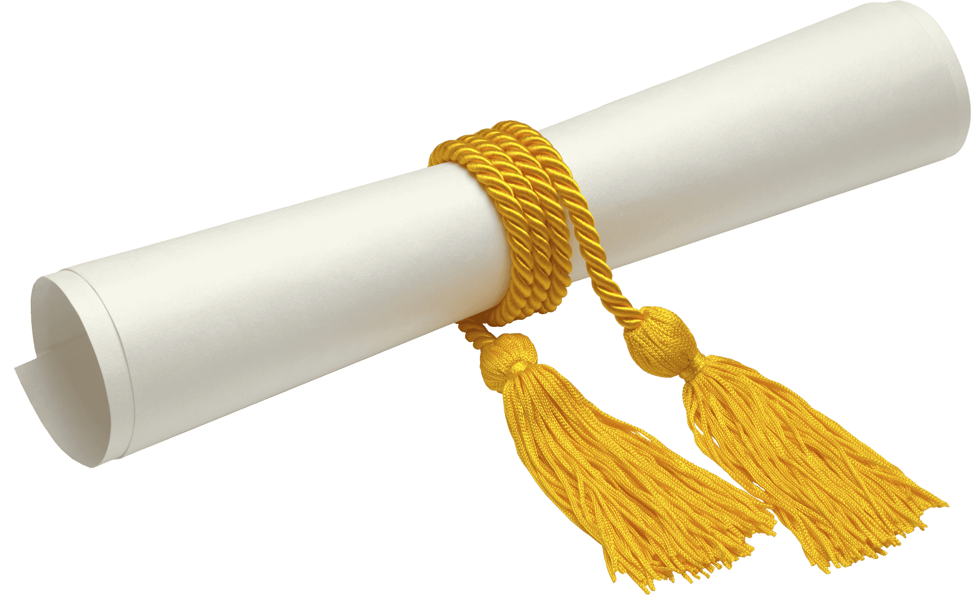 Graduation Diplomawith Golden Tassel.png PNG Image