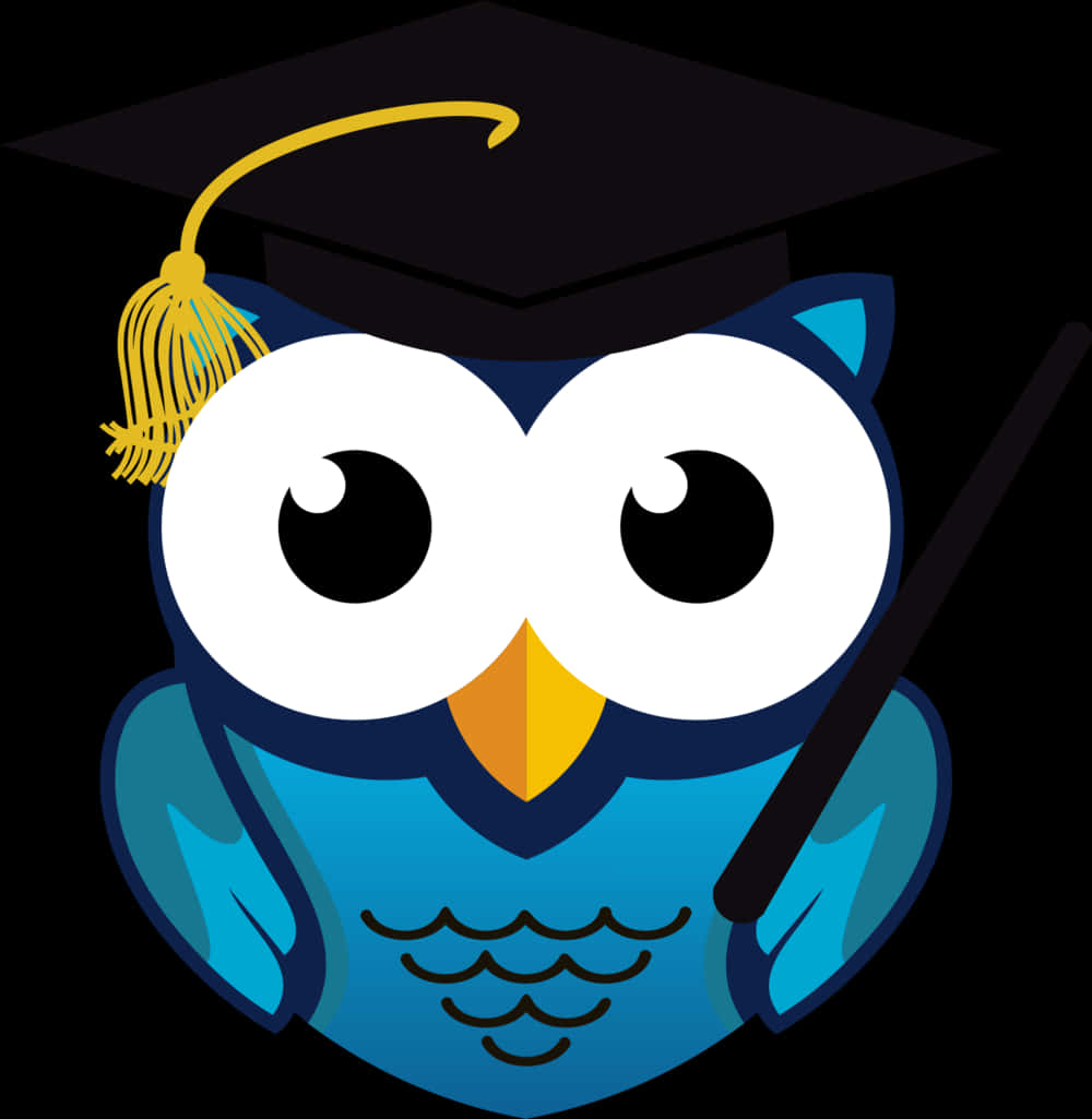 Graduation Owl Cartoon Cap PNG Image