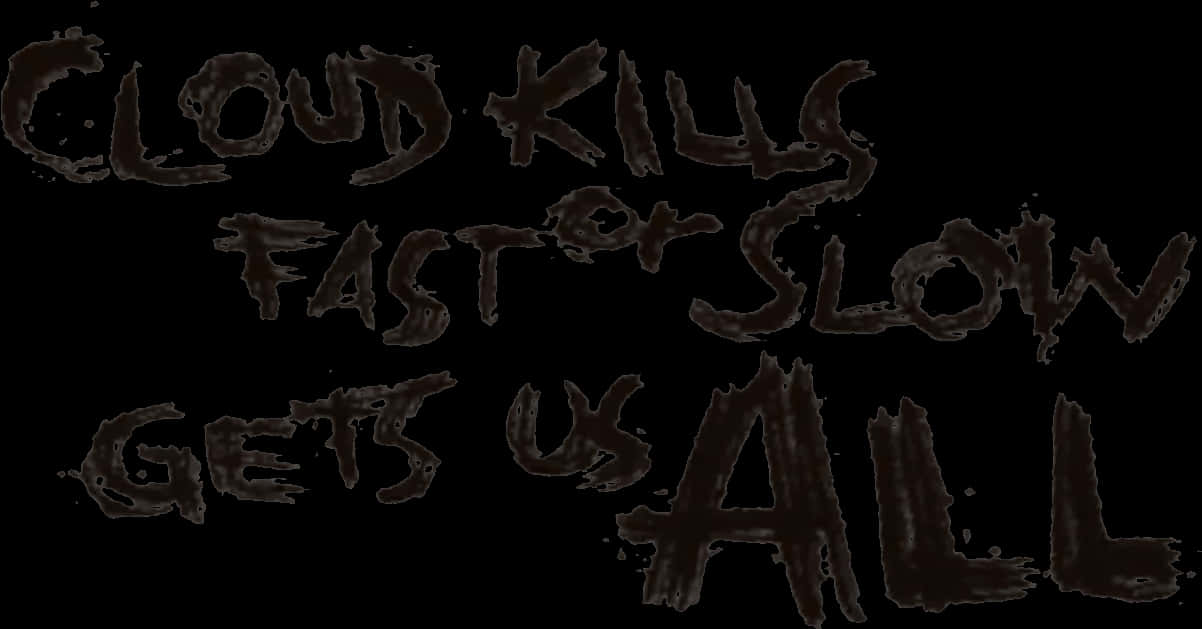 Graffiti_ Message_ Dark_ Background PNG Image