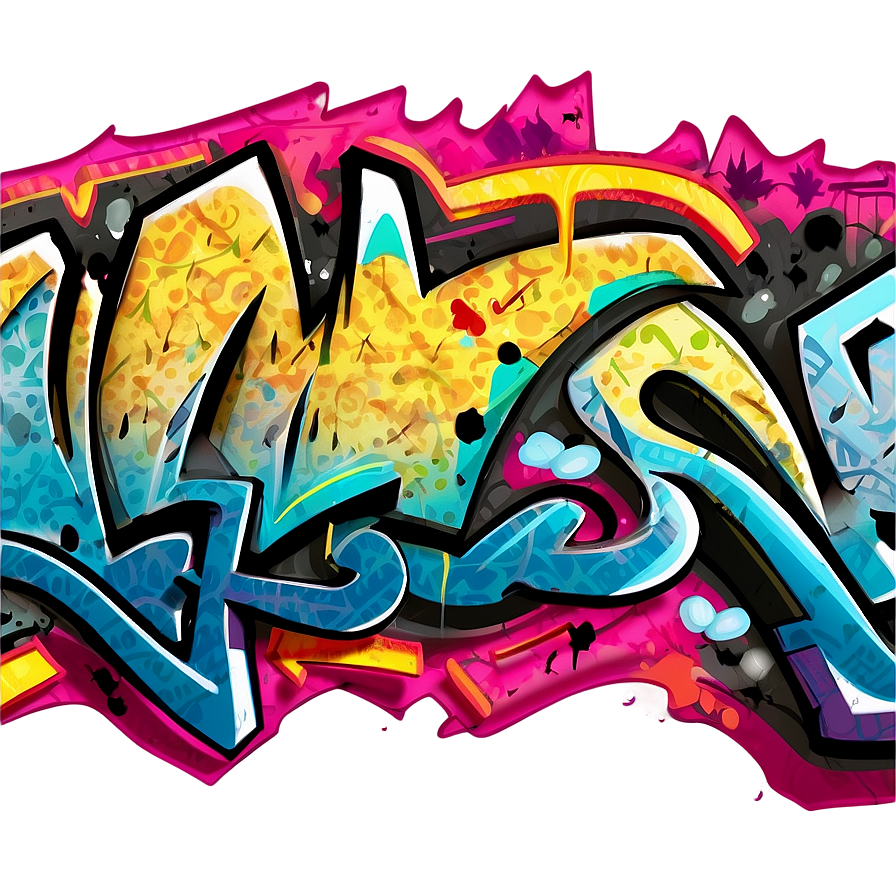 Graffiti Pattern Png Rbn59 PNG Image