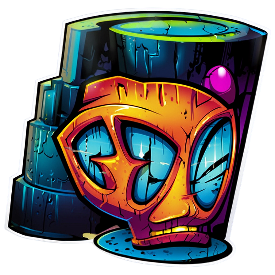 Graffiti Stickers Png Taa PNG Image