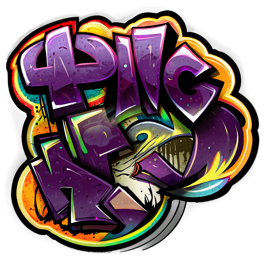 Graffiti Stickers Png Vwk17 PNG Image