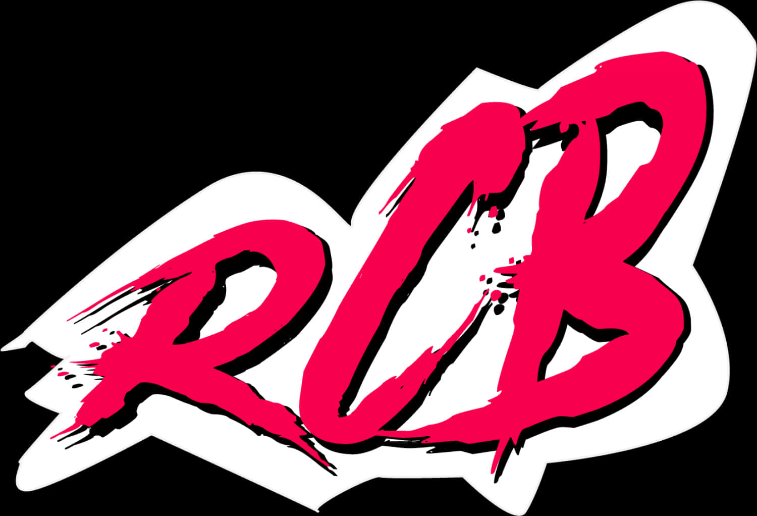 Graffiti_ Style_ R B_ Logo PNG Image