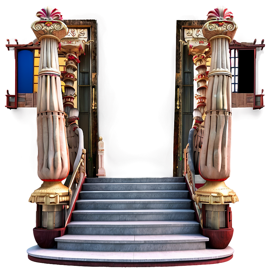 Grand Entrance Staircase Png Nfn88 PNG Image