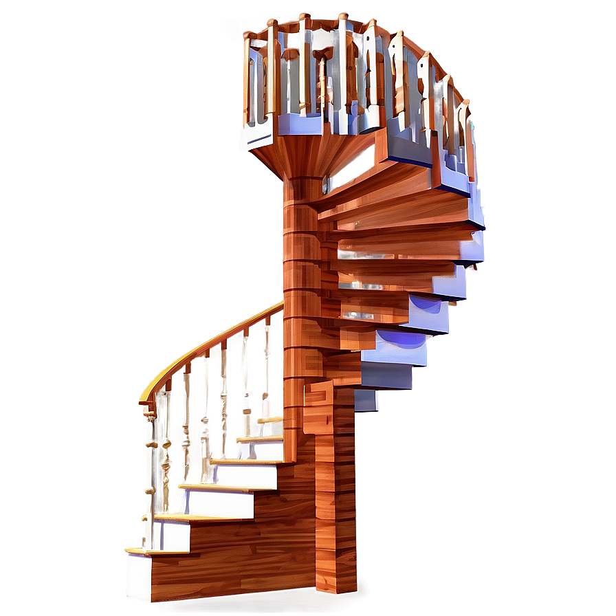 Grand Spiral Staircase Png 05242024 PNG Image