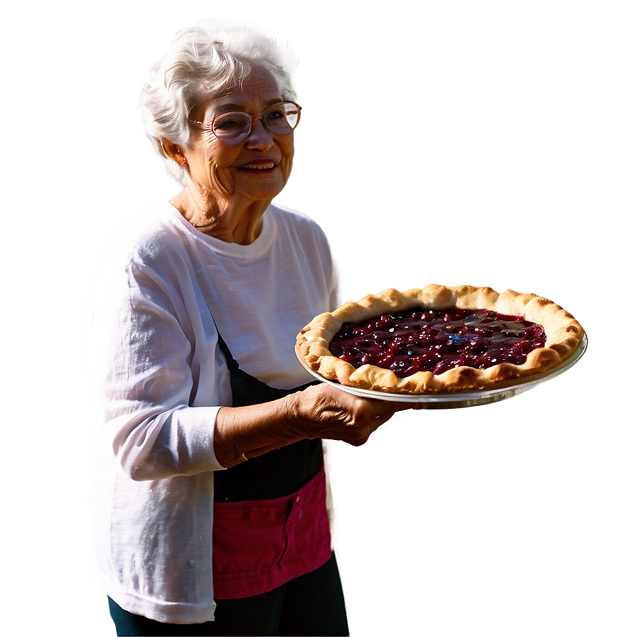 Grandma With Pie Png 06112024 PNG Image