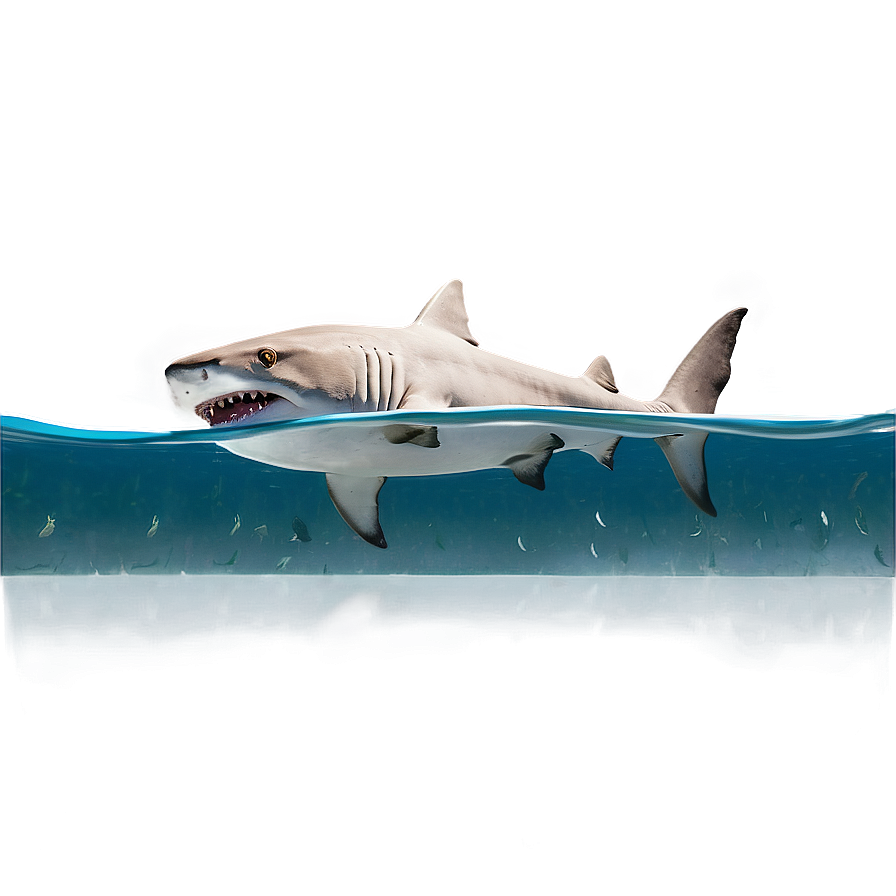 Grandpa Shark Swimming Png Xol PNG Image