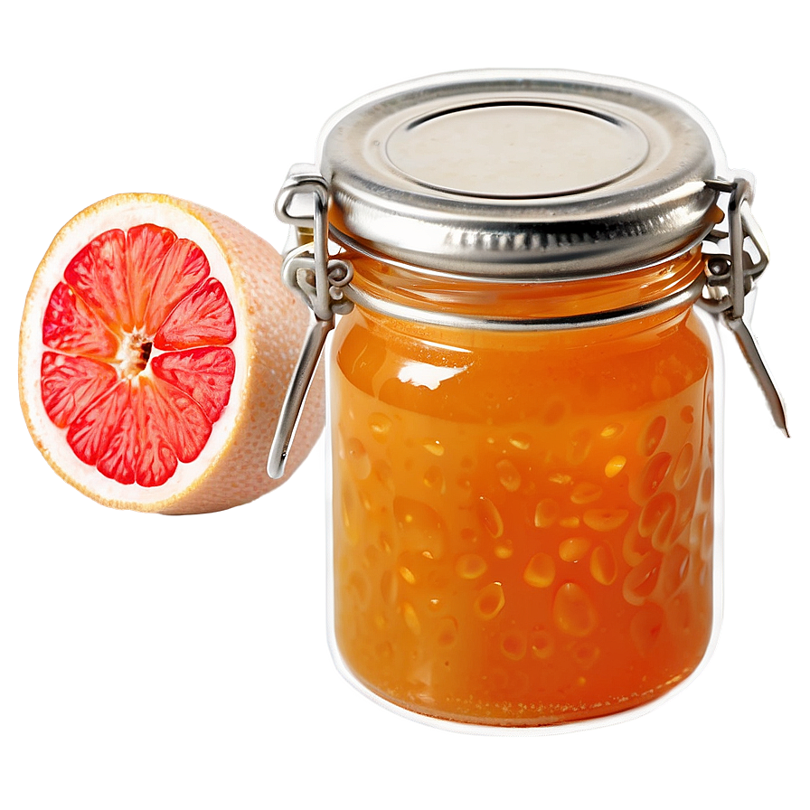 Grapefruit Marmalade Jar Png 06122024 PNG Image