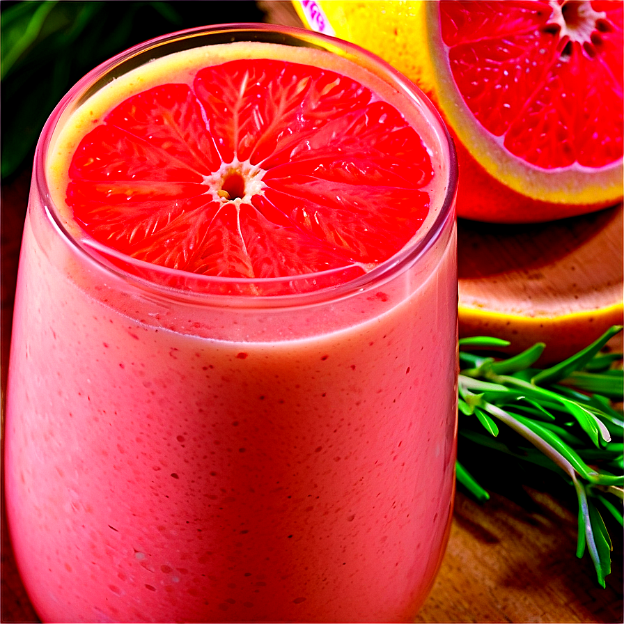 Grapefruit Rosemary Smoothie Png Dtp PNG Image