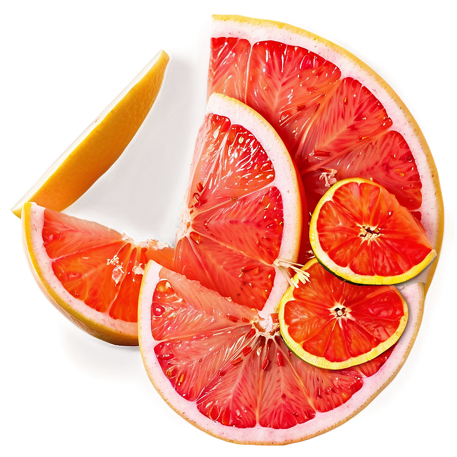 Grapefruit Slices Fan Png 06122024 PNG Image