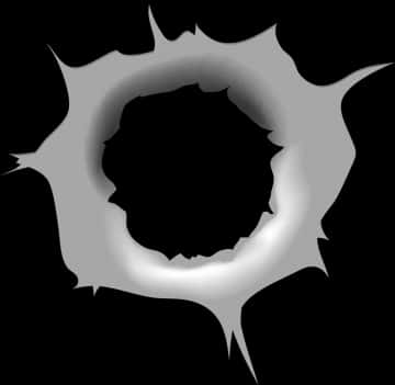 Graphic Bullet Hole Illustration PNG Image