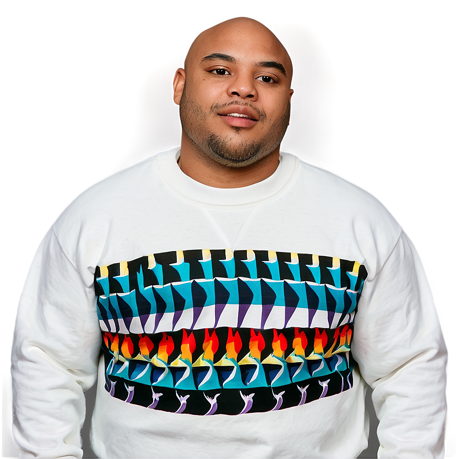 Graphic Crewneck Sweater Png Ixd12 PNG Image