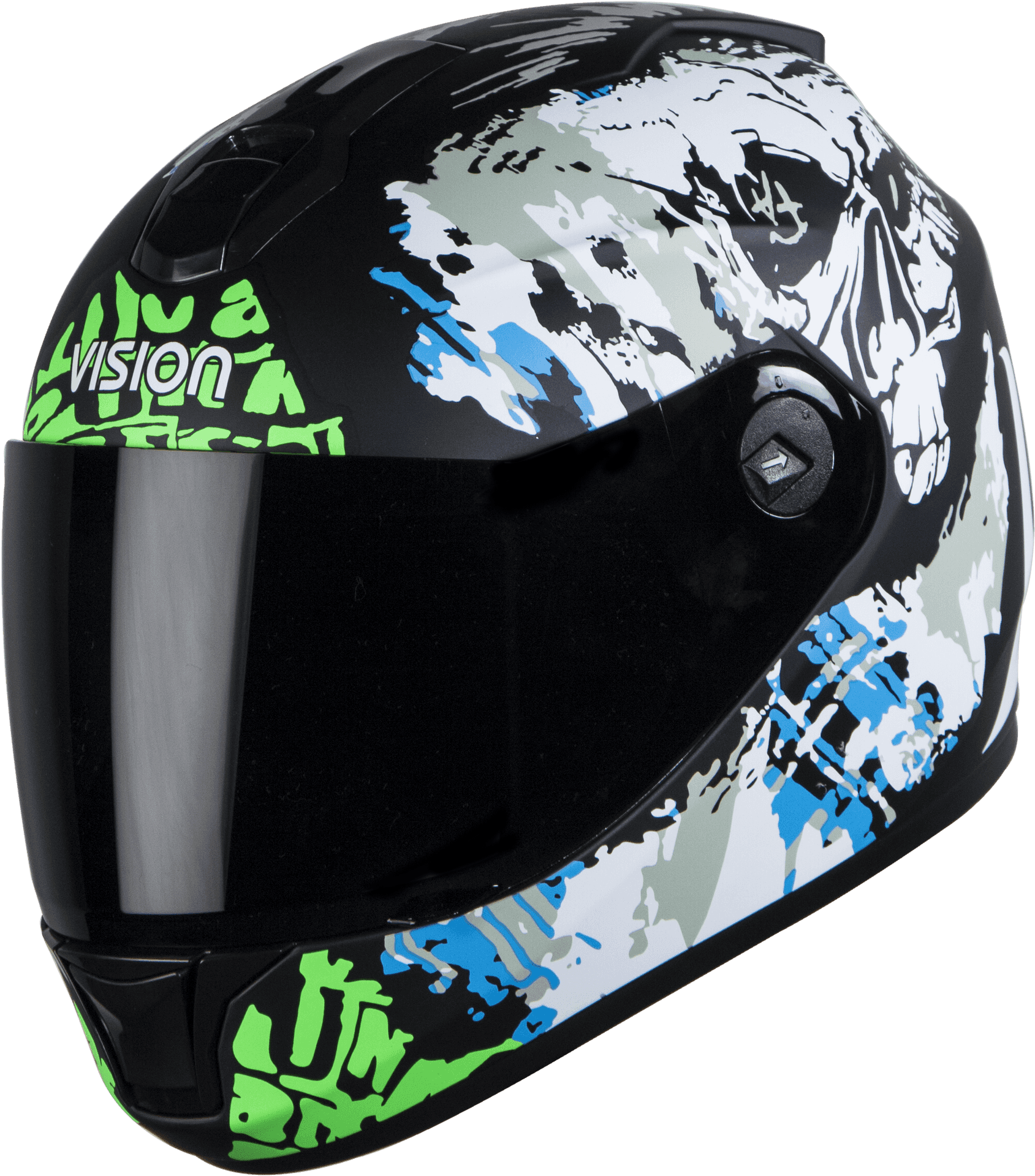 Graphic Design Motorcycle Helmet PNG Image