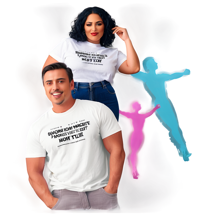 Graphic White T-shirt Mockup Png 06132024 PNG Image