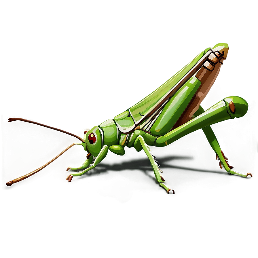 Grasshopper Eating Leaf Png 06122024 PNG Image