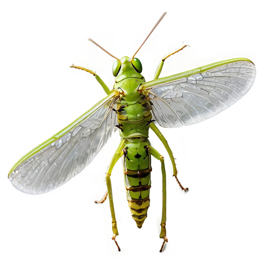 Grasshopper With Transparent Wings Png Lmc41 PNG Image