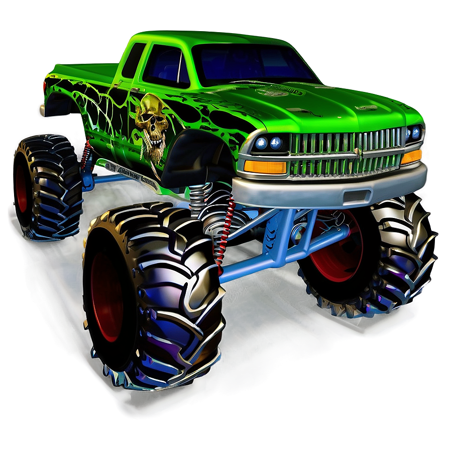 Grave Digger Monster Truck C PNG Image