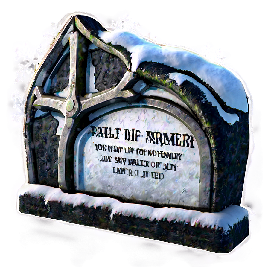 Grave In Snow Png Dia PNG Image