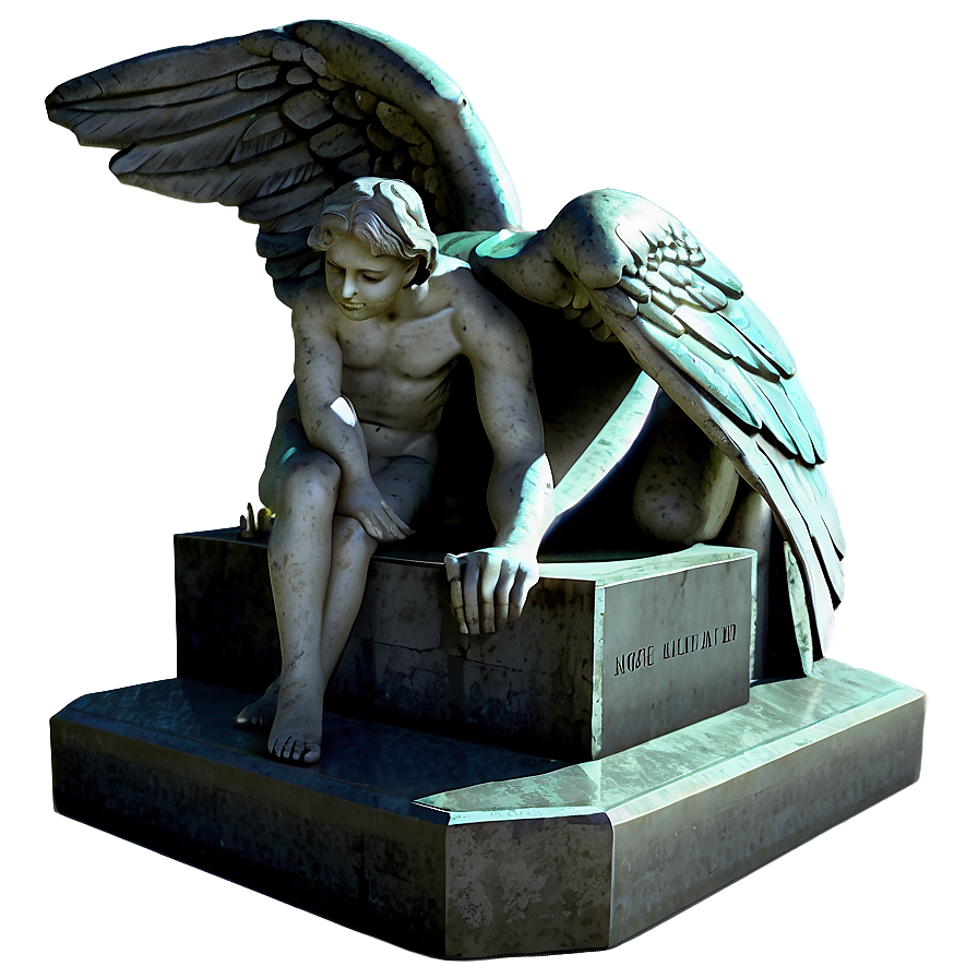 Grave With Angel Statue Png Cbi PNG Image