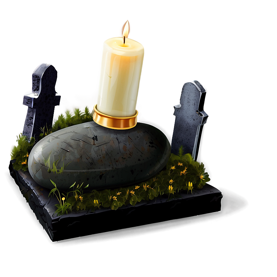 Grave With Candle Png 76 PNG Image