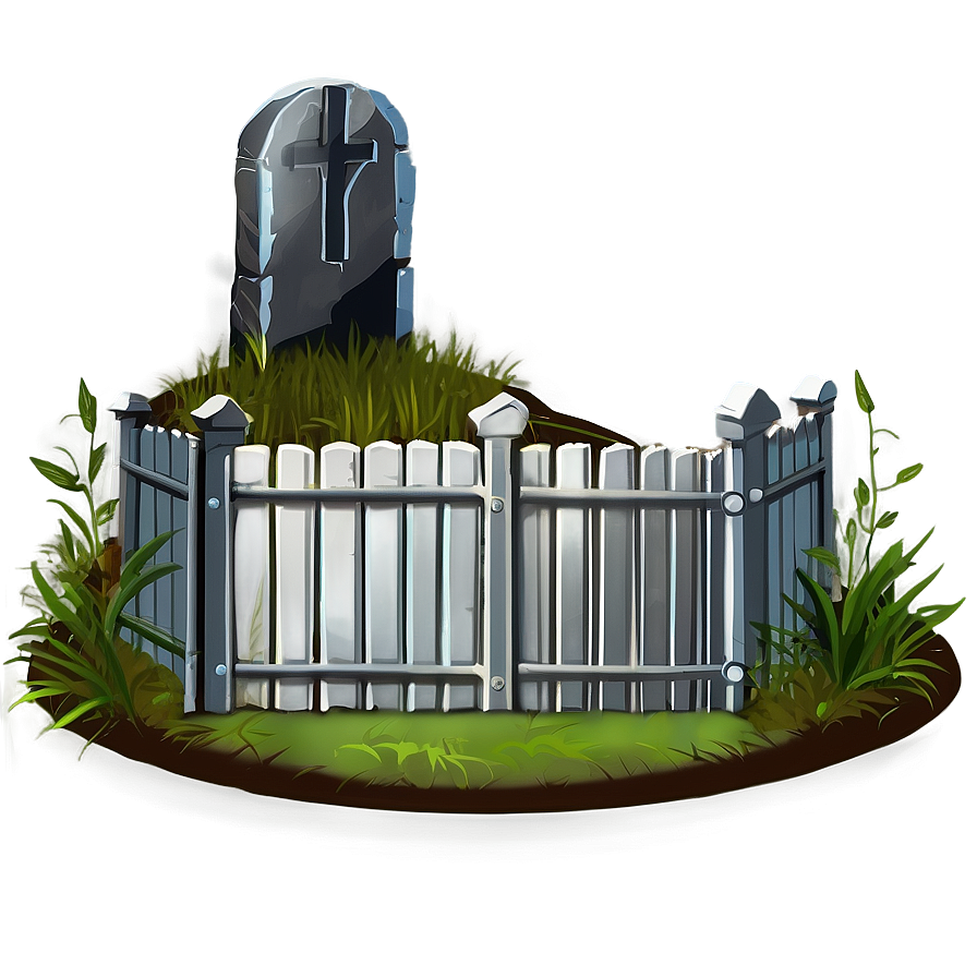 Grave With Fence Png 49 PNG Image