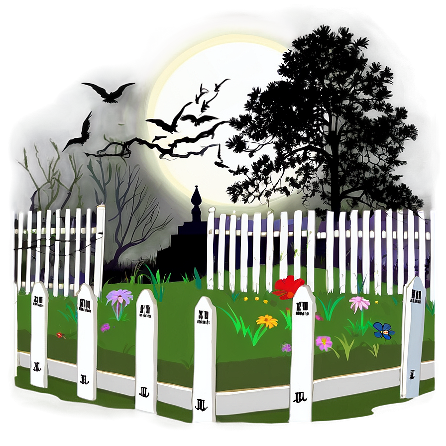 Grave With Fence Png 84 PNG Image