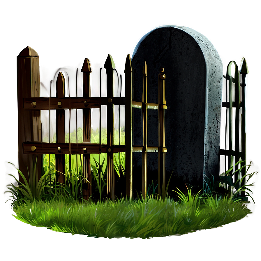 Grave With Fence Png Tno PNG Image