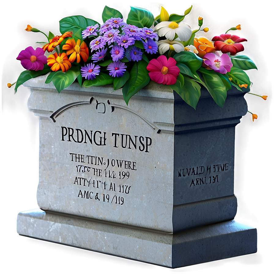 Grave With Flowers Png Fpj PNG Image