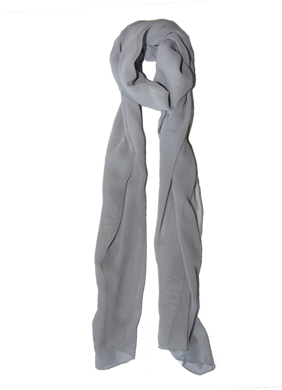 Gray Hijab Floating PNG Image