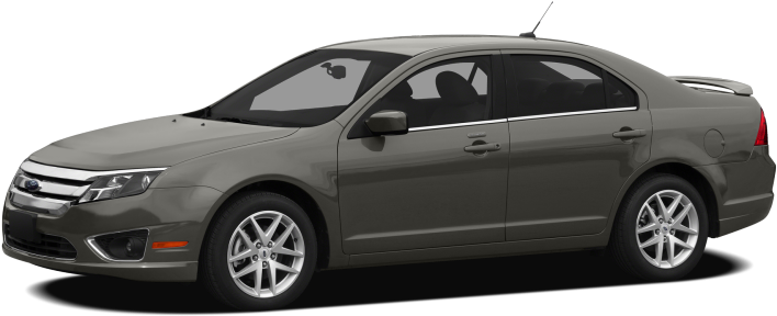 Gray Sedan Side View PNG Image